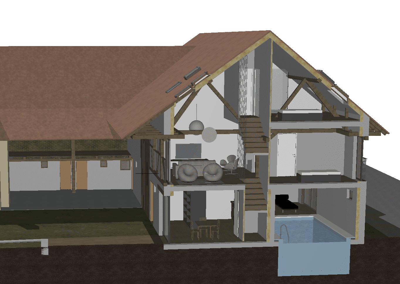 La Wantzenau création d’un espace détente + gîte